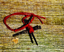 Old Rusty Iron Nail Cross with 21 Knots