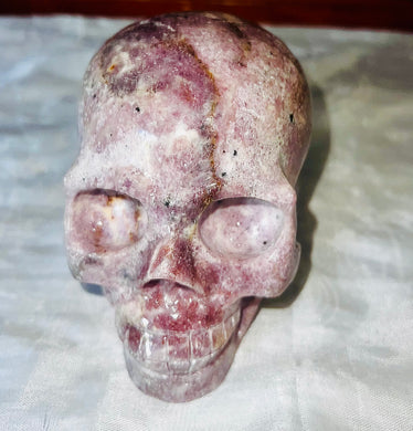 Mica Lepidolite Skull