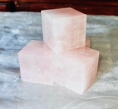 Madagascar Rose Quartz Large Cube